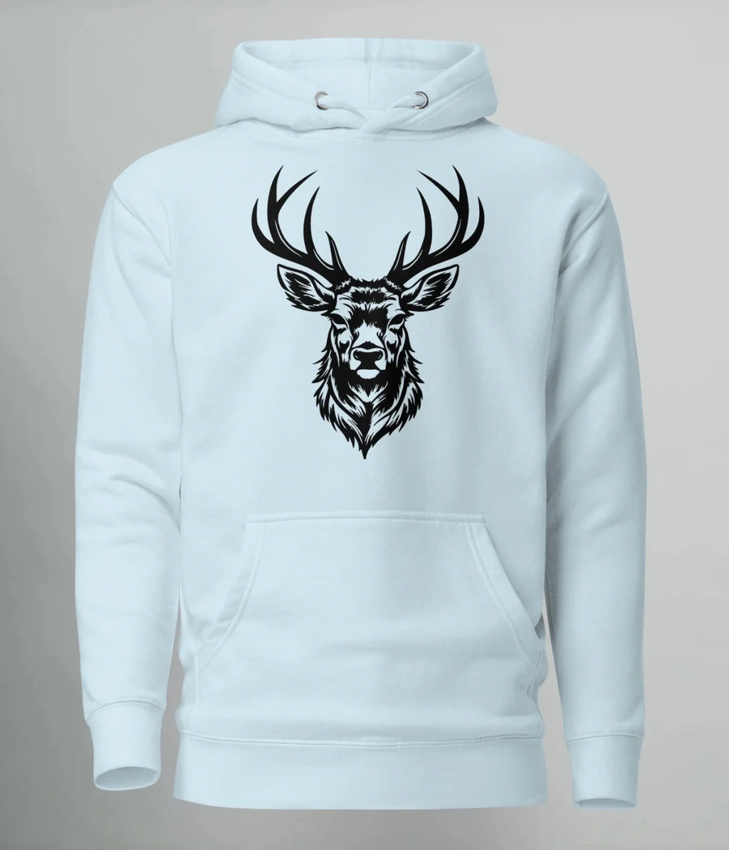 HOODIE NORTH BLACK DEER (PREMIUM)